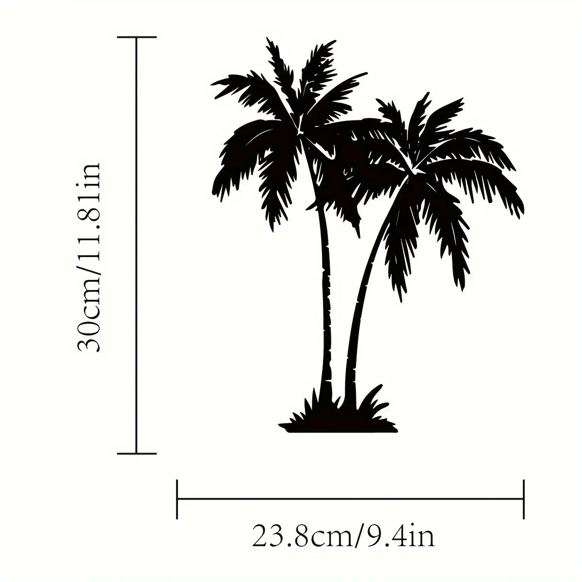 1pc Tropical Palm Tree Metal Wall Art, Outdoor Wall Decor, Palm Leaf Art, Beach House Decor, Banana Plants Decor, Coastal House