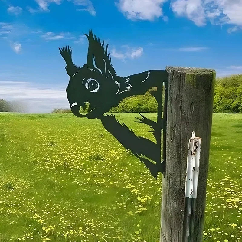 New creative simulation cow donkey animal outdoor mold courtyard independent garden farm ornament plug-in metal decoration Gift