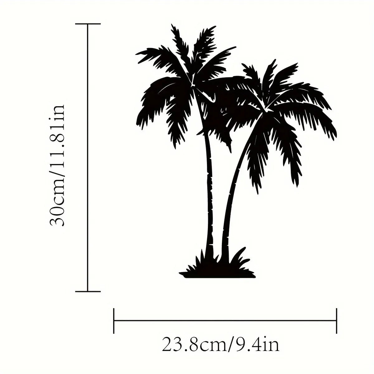 1pc Tropical Palm Tree Metal Wall Art, Outdoor Wall Decor, Palm Leaf Art, Beach House Decor, Banana Plants Decor, Coastal House